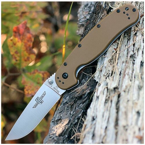 фото Складной нож ontario rat i coyote brown d2