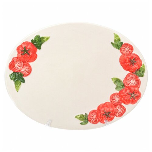 Поднос 31 х 24 см овальный Annaluma snc Томаты 247845 3960₽