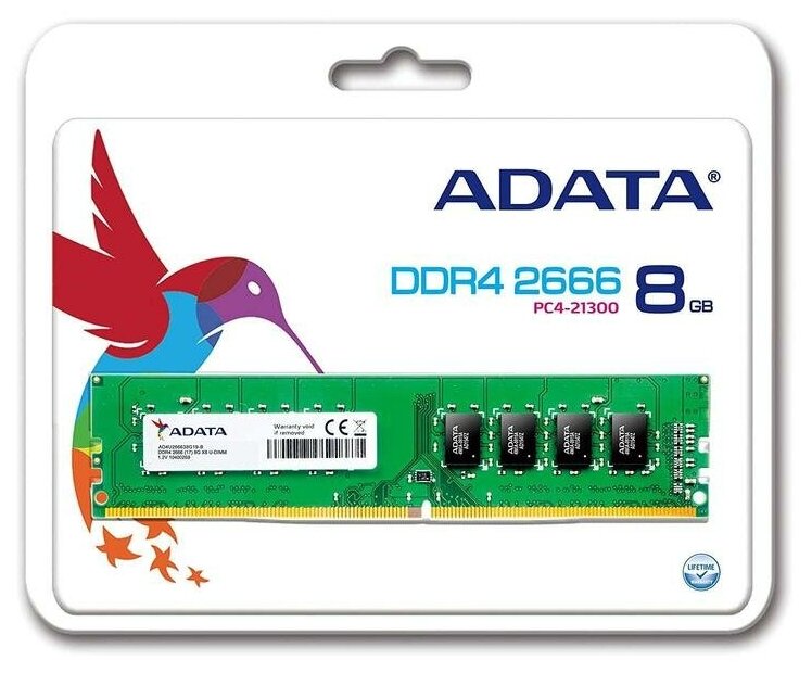 Память оперативная DDR4 A-Data 8GB PC21300 (AD4U26668G19-SGN) - фото №4