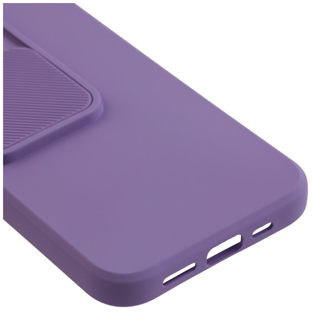 Чехол накладка UNBROKE soft case with camera slider для iPhone 13 Pro Max, фиолетовая - фото №4