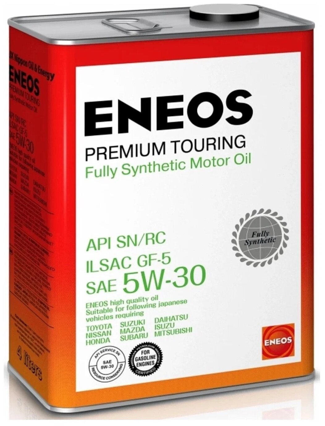 Синтетическое моторное масло ENEOS Premium Touring SN 5W-30