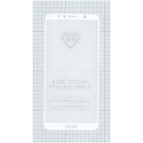 Защитное стекло Полное покрытие для Huawei Honor 7A pro белое