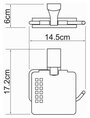 Держатель туалетной бумаги, хром, WasserKRAFT Leine K-5025