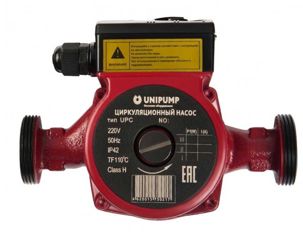 Насос циркуляционый UNIPUMP UPC 32-80 180 с гайками 514207