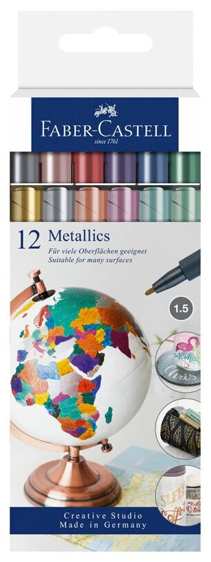     Faber-Castell Metallics, 12 , , , 1.5, 