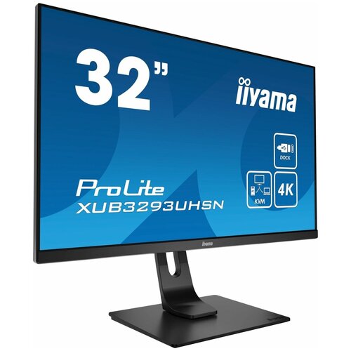 Монитор LCD 31,5'' 16:9 3840х2160 IPS, nonGLARE, 350cd/m2, H178°/V178°, 1000:1, 80м:1, 1,07B Color, 4ms, HDMIx1, DP, USB-Hub, Height adj., Pivot, Tilt, HAS, Speakers, Swivel, 3Y, Black