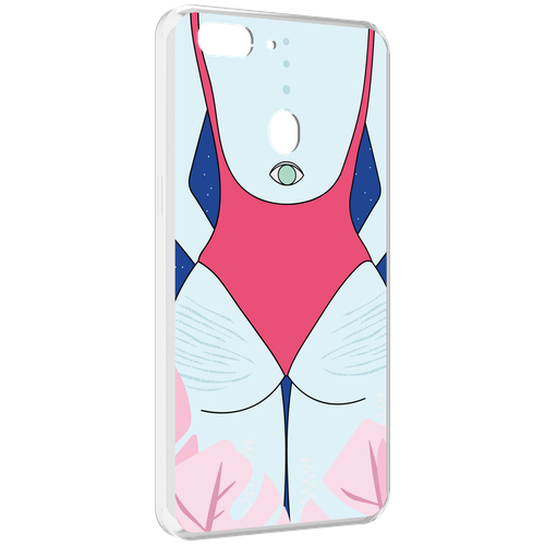 Чехол MyPads девушка-с-глазом-на-спине для Oppo Realme 2 задняя-панель-накладка-бампер
