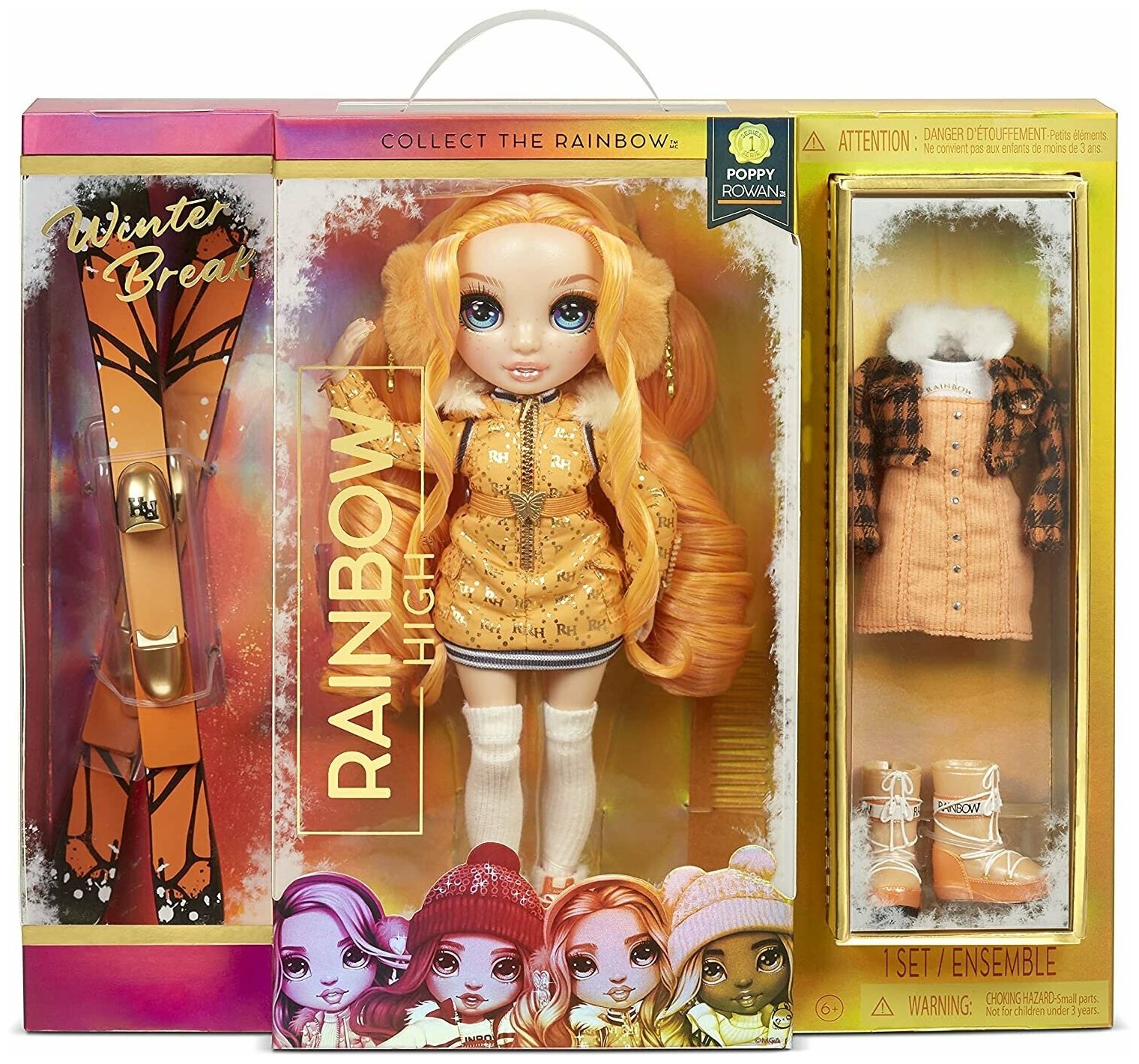 Кукла Ренбоу Хай Rainbow High Fashion Doll Winter Break - Poppy Rowan 28 см, 574767 Поппи Роуэн