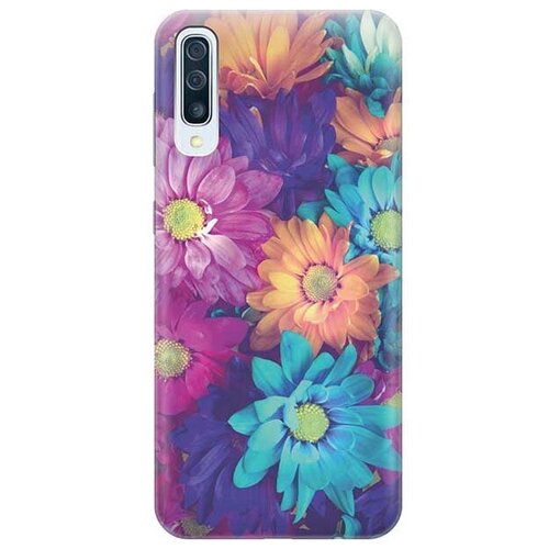 фото Ультратонкий силиконовый чехол-накладка для samsung galaxy a50 / a50s / a30s с принтом "много цветов" gosso