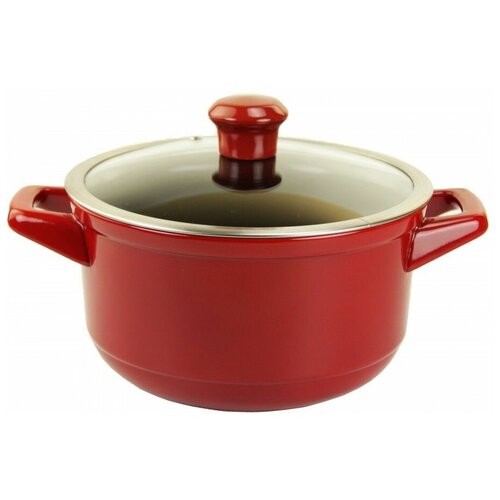 Кастрюля DUO со стеклянной крышкой 18 см., 1.5 л шоколад