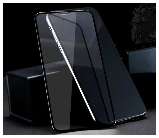 Защитное стекло для iPhone 11 Pro/X/XS антишпион Remax Emperor Series 9D GL-35 - Черное