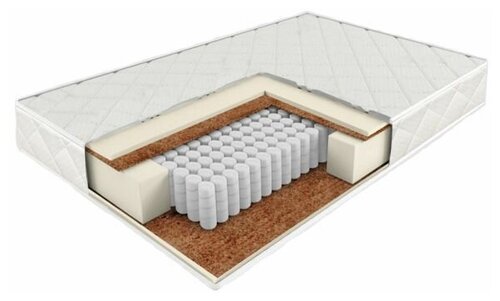 Матрас Недорогая мебеь Стандарт ТФК, 90 х 200, белый, независимые пружины