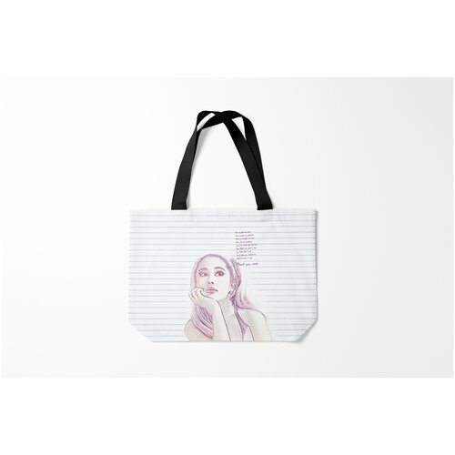 фото Сумка-шоппер / 46х35 см / разная музыка / ариана гранде ariana grande thank u next burnettie