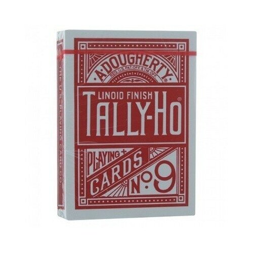 Игральные карты Tally-Ho Fan back, красные игральные карты bicycle tally ho metalluxe голубые