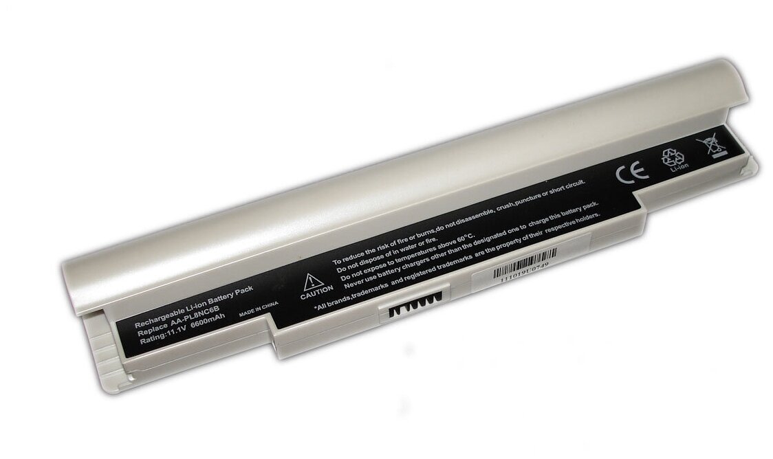 Аккумулятор OEM (совместимый с AA-PB6NC6W, AA-PB8NC6B) для ноутбука Samsung NC10 10.8V 5200mAh белый