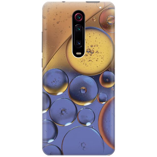 фото Силиконовый чехол на xiaomi mi 9t / mi 9t pro / k20 / k20 pro / сяоми ми 9т / ми 9т про с принтом "сине-желтые пузырьки" gosso