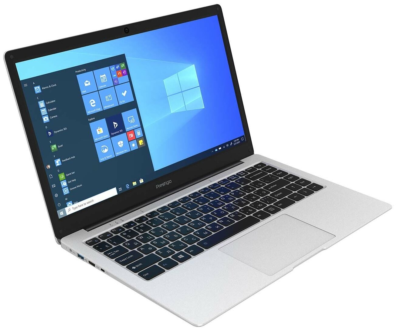 141 Ноутбук Prestigio SmartBook 141 C6 PSB141C06CHP_MG_CIS AMD A4-9120e 15 ГГц RAM 4 ГБ eMMC 128 ГБ AMD Radeon R3 Windows Pro серебристый