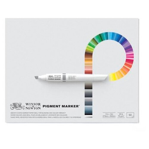 Winsor&Newton Альбом для маркеров Pigment Marker 75гр/м.кв 28х35.6см 50л.