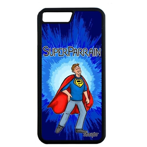 фото Чехол на телефон // iphone 7 plus // "суперкрестный" крестины комикс, utaupia, синий