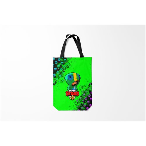 фото Сумка-шоппер / 31х42 см / геймерам / brawl stars leon burnettie