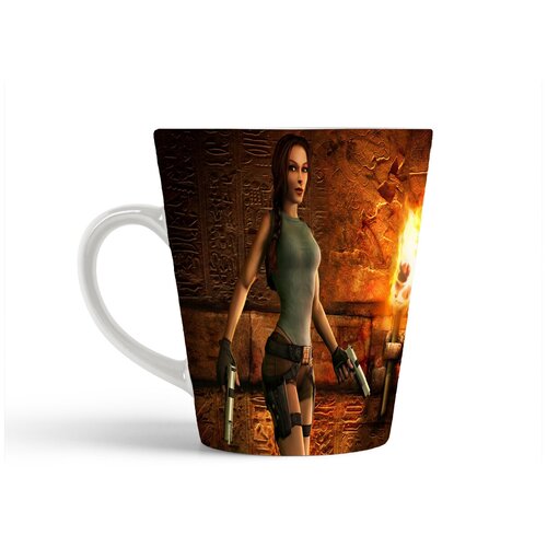 фото Кружка-латте coolpodarok lara croft tomb raider anniversary в гробнице факел