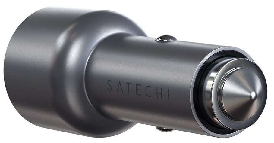 Автомобильное зарядное устройство Satechi 40W Dual USB-C Car Charger, 2xUSB Type-C (PD), Серый ST-U2C40CCM - фото №4