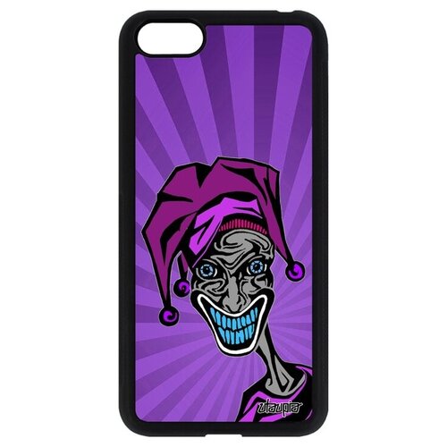 фото Защитный чехол на смартфон // huawei y5 2018 // "джокер" комиксы улыбка, utaupia, фиолетовый