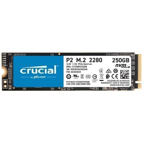 Твердотельный накопитель Crucial Ct250p2ssd8t 450500₽