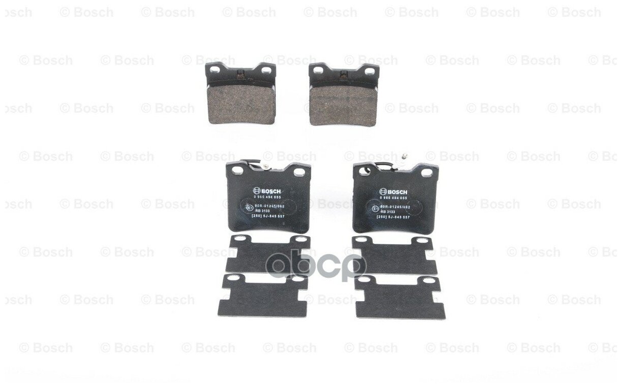 986494055 Тормозные колодки Bosch, дисковые , задние