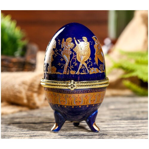 Пасхальное яйцо шкатулка для украшений, керамический сувенир