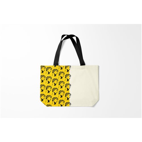 фото Сумка-шоппер / 46х35 см / популярные иллюстрации / модные скульптура монограмма burnettie