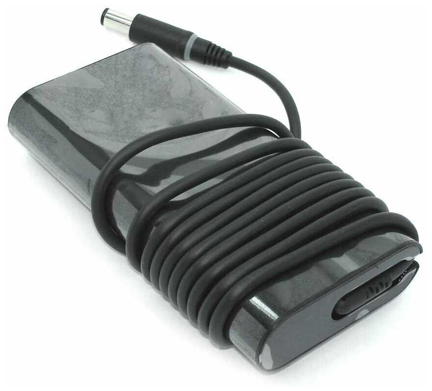 Блок питания (сетевой адаптер) LA90PM130 для ноутбуков Dell 19.5V 4.62A 90W 7.4x5.0 мм с иглой черный, с сетевым кабелем