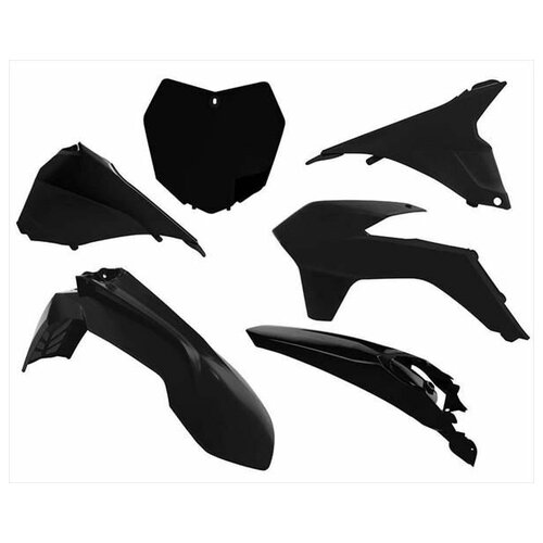 Комплект пластика RTech R-KITKTM-NR0-512 KTM KTM SX125-150/SXF250-450 13-15, SX250 13-16 черный