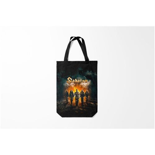 фото Сумка-шоппер / 31х42 см / рок / sabaton burnettie