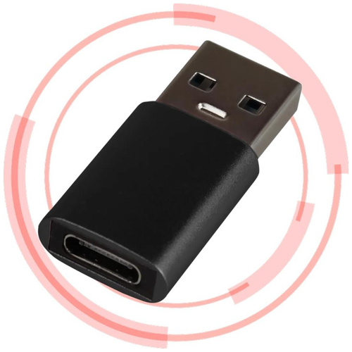 Переходник - адаптер USB 3.0 на Type-C для телефона, компьютера, планшета, флешки, принтера DU13 (Черный) переходник адаптер type c на micro usb для телефона компьютера кабеля планшета принтера du11 черный