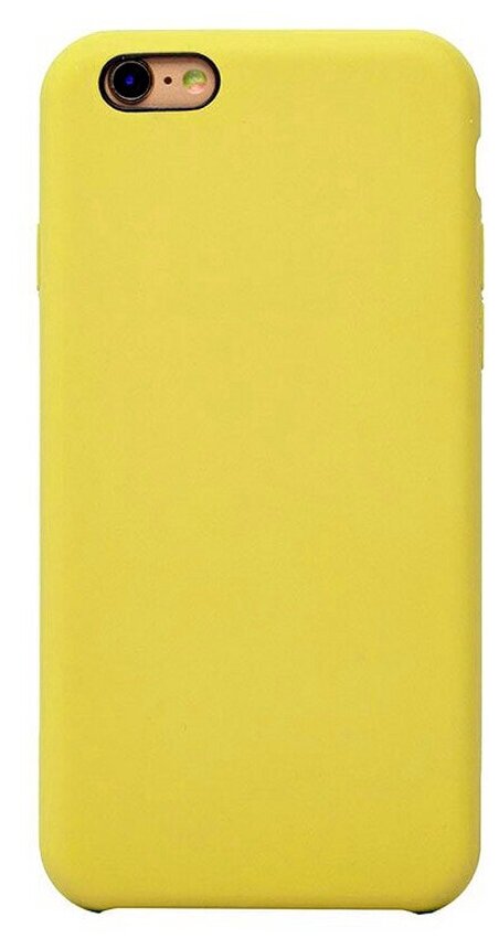 Силиконовая накладка без логотипа (Silicone Case) для Apple iPhone 6 желтый