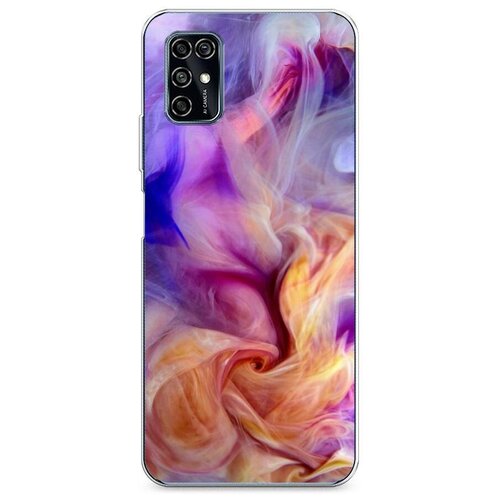 фото Силиконовый чехол "дым сиренево-желтый" на zte zte blade v2020 smart / зте блейд в2020 смарт case place
