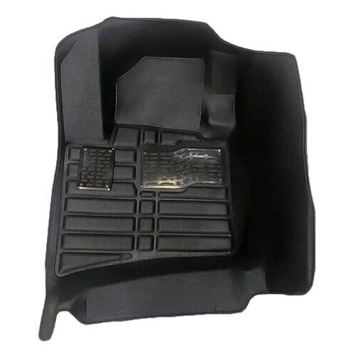 Коврики салона экокожа 5D Toyota Highlander 13- черные Арт. EK 04-00983