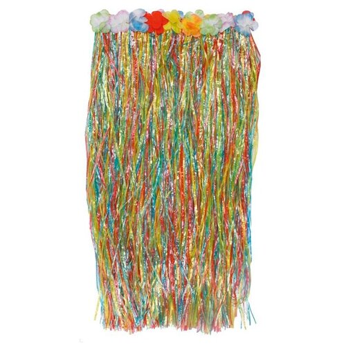 Длинная цветная гавайская юбка (80см) (650) бейсболка гавайская тропическая цветочная гавайская шляпа регулируемая изогнутая заготовка