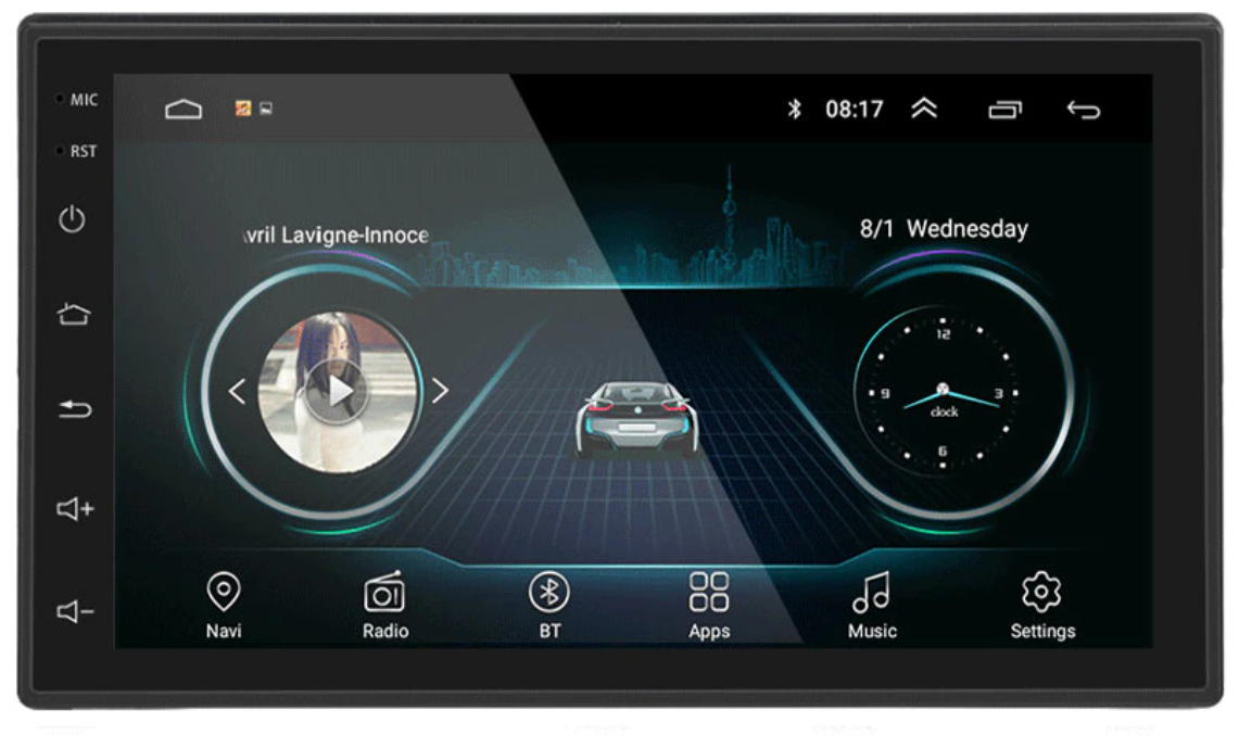 Автомагнитола Podofo A2902 2-DIN (bluetooth, USB) ANDROID