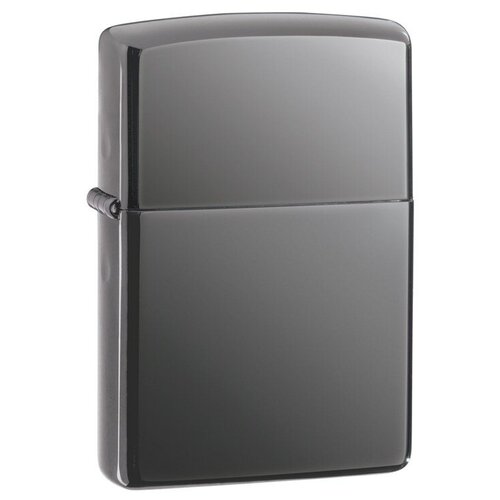 Зажигалка ZIPPO Classic с покрытием Black Ice, латунь/сталь, чёрная, глянцевая, 38x13x57 мм