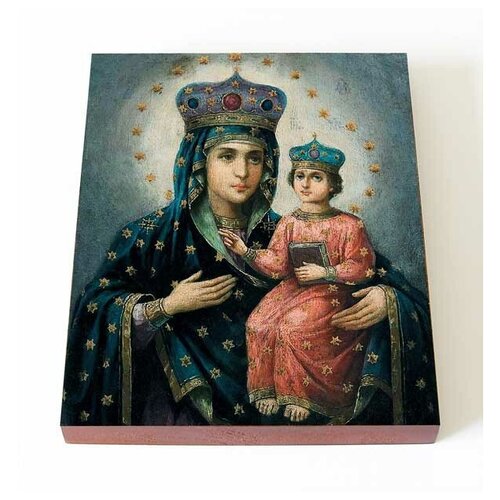 Озерянская икона Божией Матери, доска 13*16,5 см