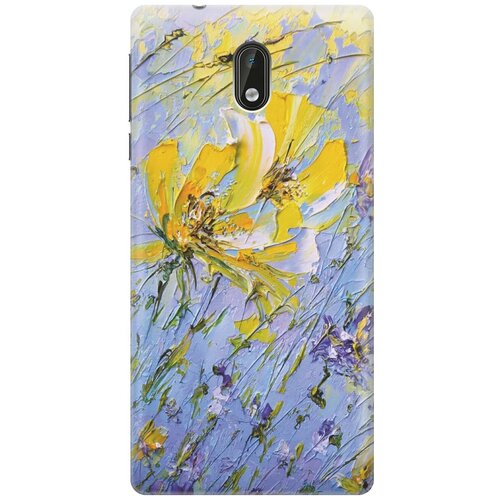 фото Re:pa накладка transparent для nokia 3 с принтом "желтое на синем"