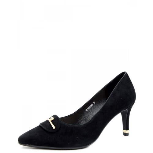 фото Bonavi 927x09-301v женские туфли черный натуральный велюр, размер 40