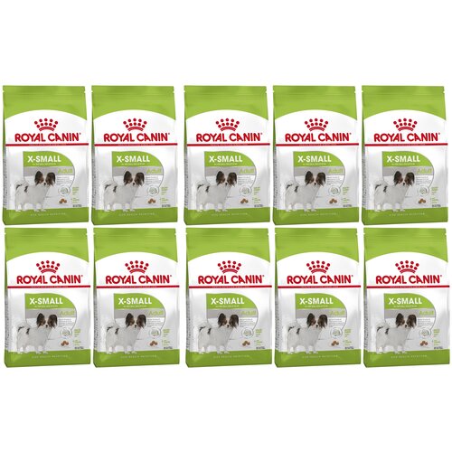 Сухой корм для собак Royal Canin X-Small Adult 1 уп. х 10 шт. х 500 г (для мелких пород) корм для собак royal canin size x small adult для миниатюрных пород от 10 месяцев до 8 лет сух 3кг