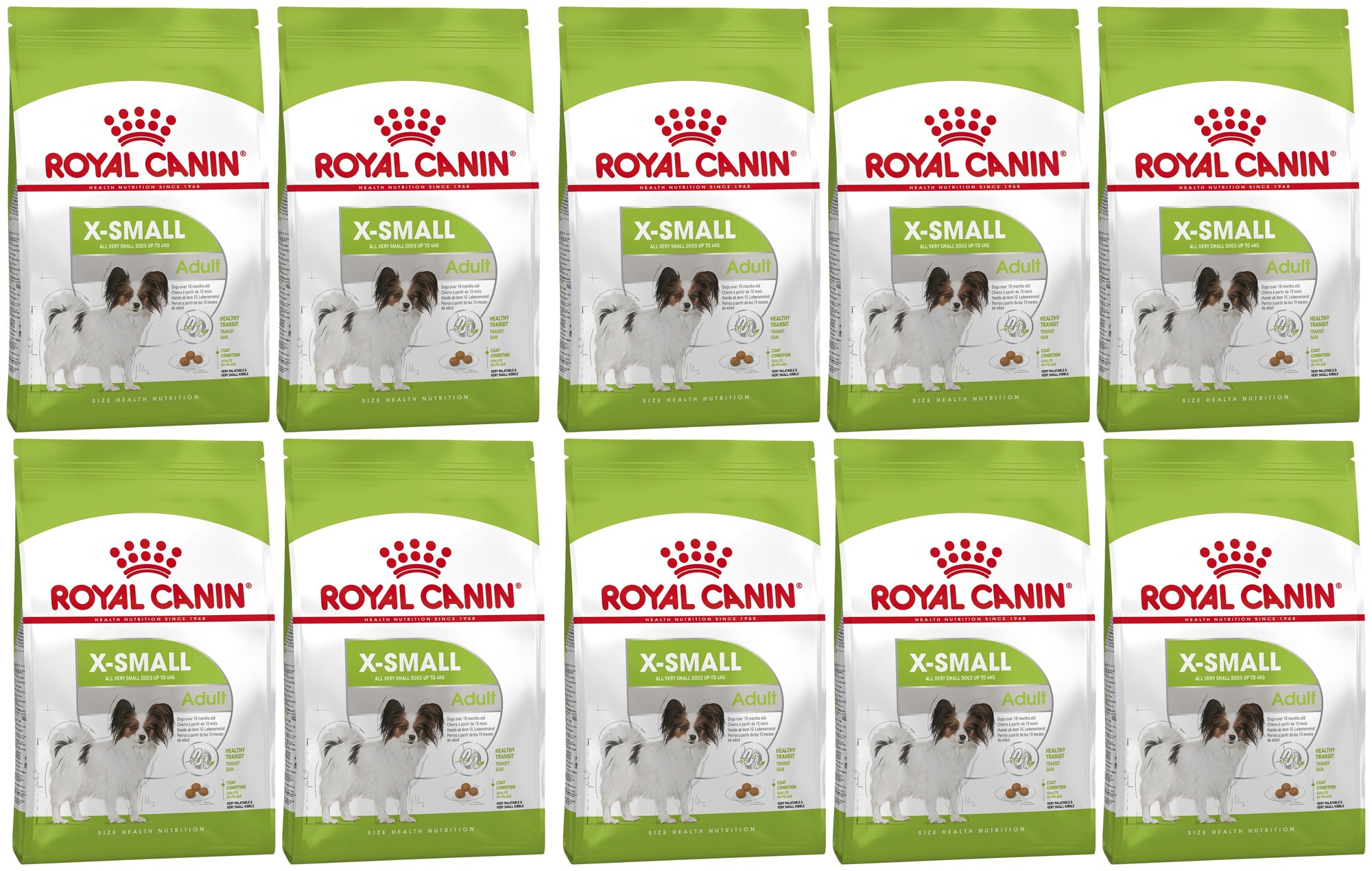 ROYAL CANIN X-SMALL ADULT для взрослых собак маленьких пород (0,5 кг х 10 шт)