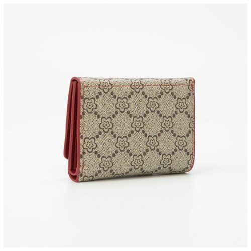 фото Кошелёк на кнопке, цвет красный хорошее настроение