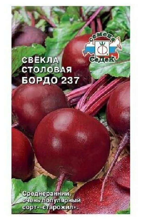 Свекла столовая бордо 237