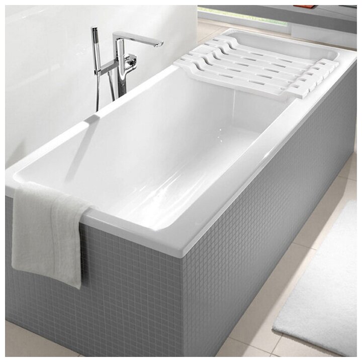 IDEA Полка на ванну 69×30×6 см цвет белый