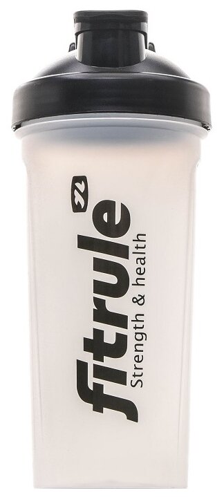 Шейкер для холодных напитков FitRule с векнчиком (0,7 л), прозрачный